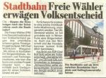 Demo-Wegweiser.de | FREIE WHLER hamburg prfen einen Volksentscheid gegen den geplanten Bau einer Stadtbahn!